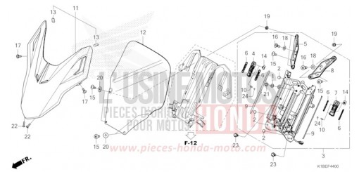 FRONT VISOR/WINDSCREEN NSS350AS de 2025